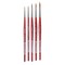 Da Vinci Cosmotop Spin Brushes - Small Rounds, Set of 5, Short Handle